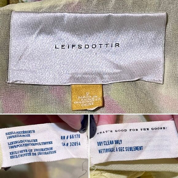 ANTHROPOLOGIE Leifsdottir Rainbow Confetti Silk Ruffle Dress 2 4 XS S RARE HTF! - Picture 15 of 16